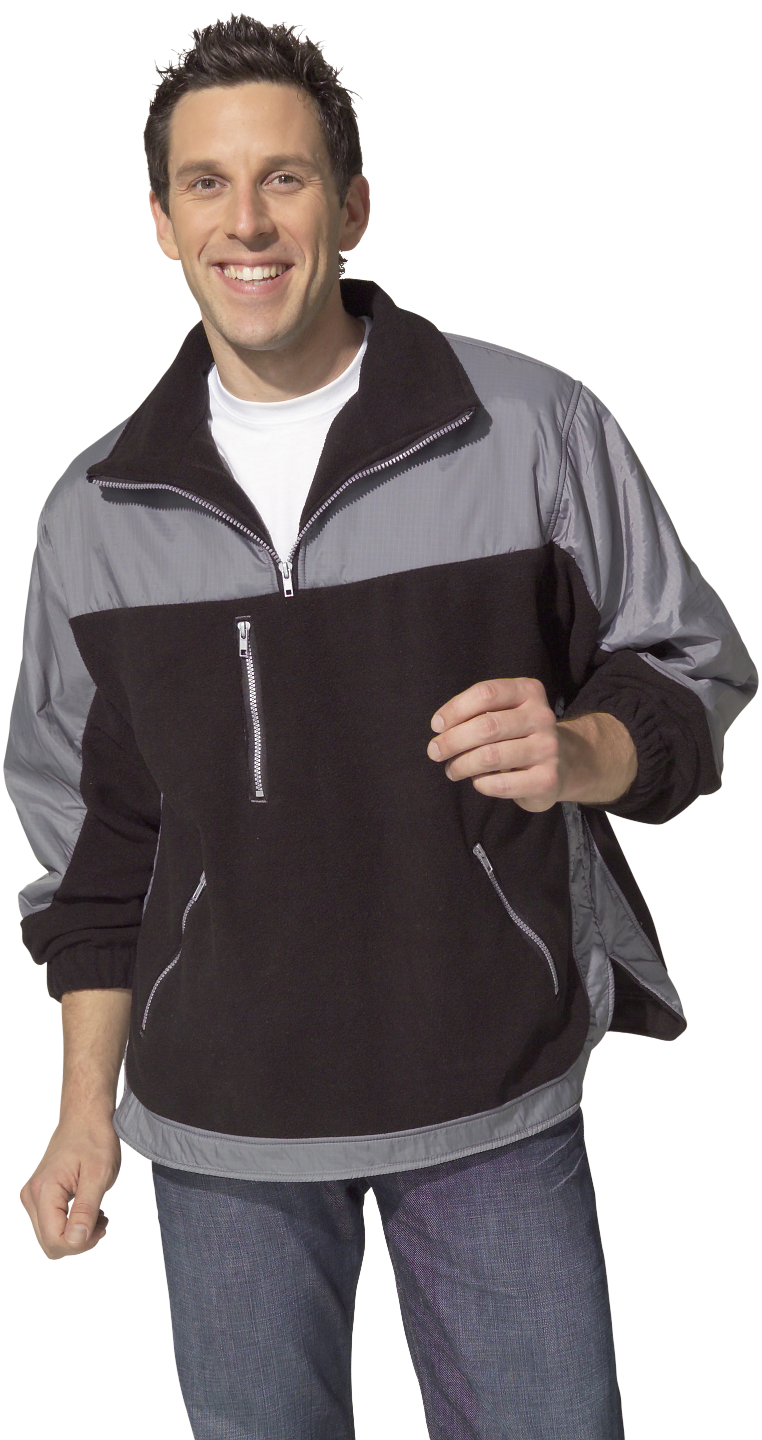 askö Fleece-Sweat-Jacke mit Reißverschluss